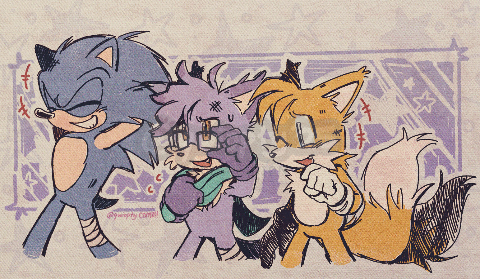 3 GC TOON HALF/DOODLE BG